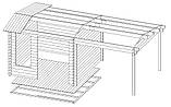 Альтанка з термомодифицированного бруса 22,32 м2 від виробника Thermo Outdoor Gazebo 117, фото 6
