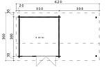 Альтанка з термомодифицированного бруса 22,32 м2 від виробника Thermo Outdoor Gazebo 117, фото 7