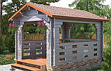 Альтанка з термомодифицированного бруса 12 м2 від виробника Thermo Outdoor Gazebo 124, фото 2