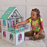 "МІНІ КОТЕДЖ" ляльковий будиночок NestWood для LOL, м'ятний + меблі 9 од, фото 5