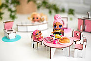 "Кухня+ванна" набір лялькових меблів NestWood для LOL, рожевий, фото 2
