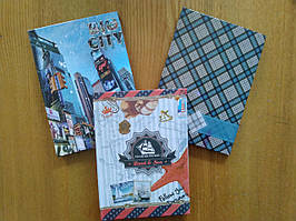 Блокнот А6 клітинка тверда палітурка 48 аркушів