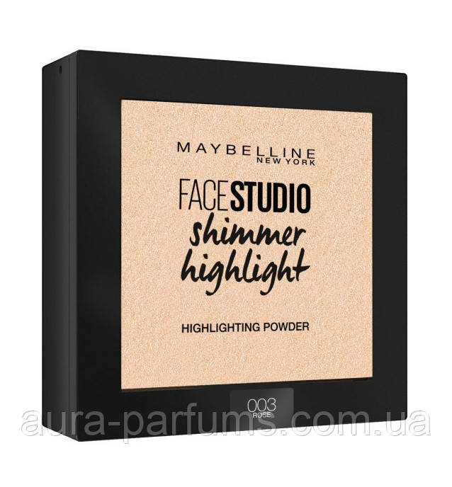 Пудра-хайлайтер для обличчя Maybelline Face Studio Shimmer Highlighter 003 Rose