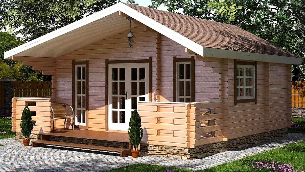 Модульний садовий будиночок 6,0x6,0м Gartenhäuser-07