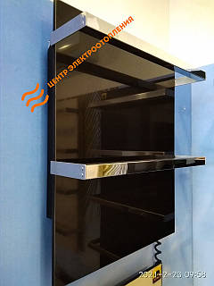 Керамічна рушникосушка для ванної Africa Kolibri–A2 чорна