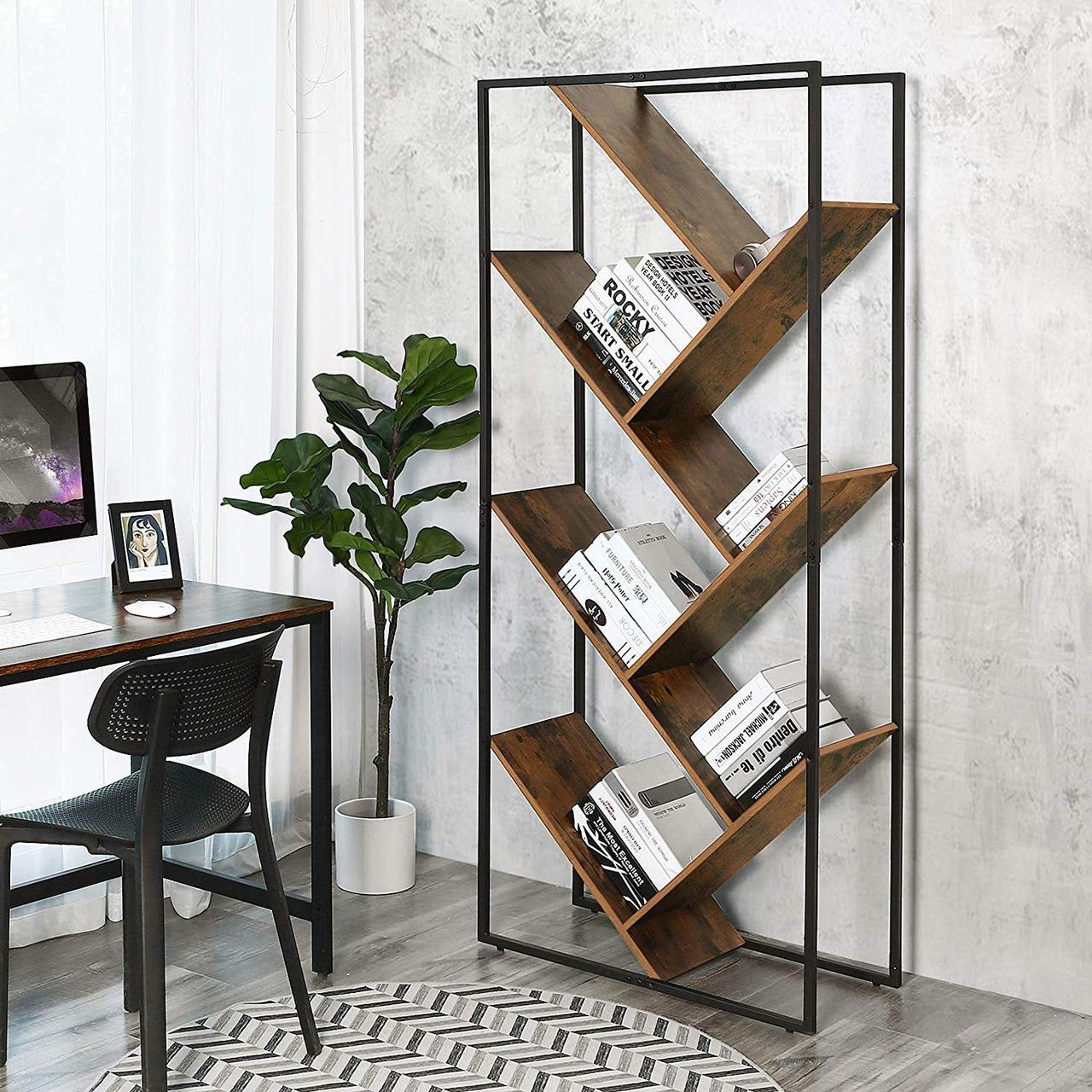 Стелаж для книг у стилі LOFT (Rack — 013). Дизайнерські меблі в стилі лофт від виробника. Готові рішення
