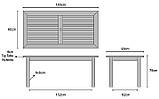 Комплект меблів 1800 х 900 мм від виробника Garden park bench 27, фото 8