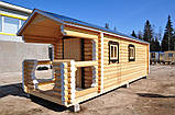 Дерев'яна баня мобільна 6х2,35, фото 5
