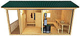Дерев'яна баня мобільна 6х2,35, фото 4