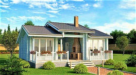 Баня з профільованого бруса 8х5