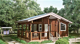 Баня з профільованого бруса 7х9