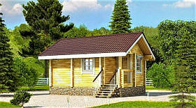 Лазня з профільованого бруса 4×5 м