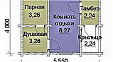 Лазня з профільованого бруса 4×5 м, фото 3
