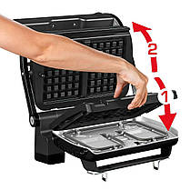 Пластини для бельгійських вафель в електрогриль Tefal Optigrill + (XA723899), фото 5