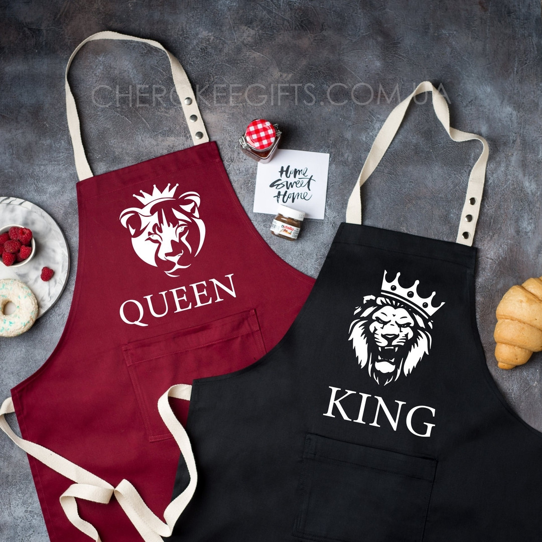 Фартухи для приготування парні "Queen|King"