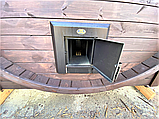 Баня бочка під ключ з панорамним вікном 4,0х2,15 м з термобруса від виробника в Україні, фото 9