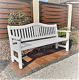 Садові меблі з масиву ясена 1500х800 від виробника для дачі, пабів, комплект Furniture set - 31, фото 5