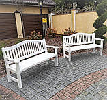 Садові меблі з масиву ясена 1500х800 від виробника для дачі, пабів, комплект Furniture set - 31, фото 7