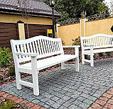 Садові меблі з масиву ясена 1500х800 від виробника для дачі, пабів, комплект Furniture set - 31, фото 8