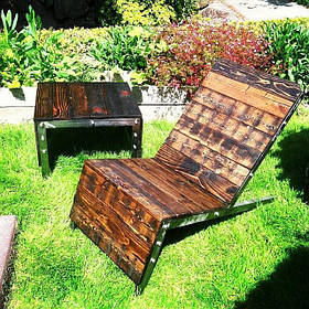 Шезлонг в стилі LOFT (Deck chair - 06)