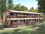 Дерев'яний гостьовий будинок з профільованого бруса від виробника Thermowood Production Ukraine, фото 2