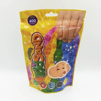 Кінетичний пісок Kidsand 400 гм Danko Toys (KS-03-03) жовтогарячий