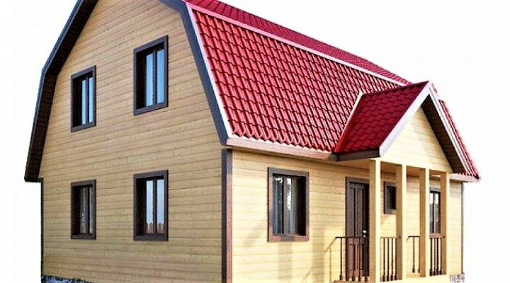 Будинок з профільованого клеєного бруса 7×9 м