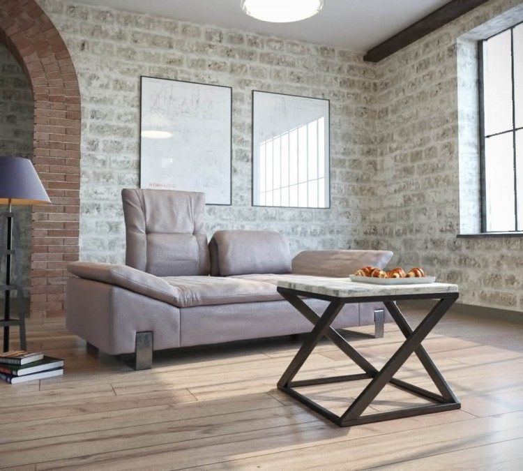 Кавовий журнальний столик у стилі LOFT (Table - 815)