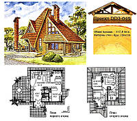 Проект дома из профилированного бруса 117,8 м2. Проект дома бесплатно при заказе строительства