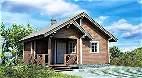 Баня з профільованого бруса 7х5