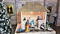 Рождественский вертеп, шопка в Украине, церковная мебель