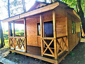 Будинок щитовий 8х4,3 під ключ зимовий варіант з пічкою