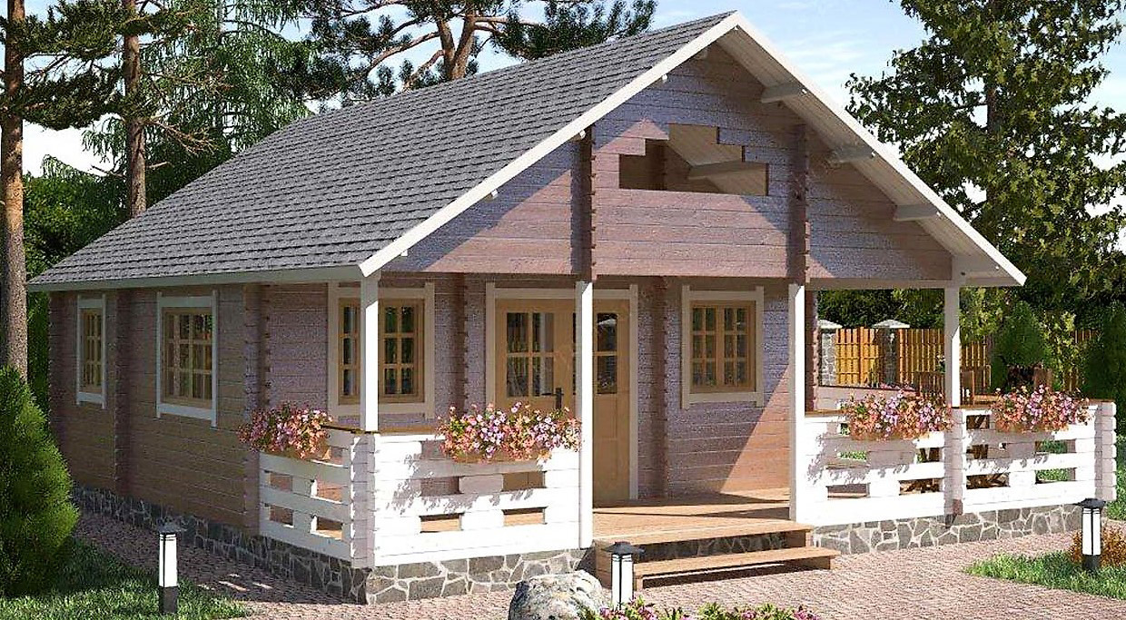Модульний садовий будиночок 8,0x8,0м Gartenhäuser-26
