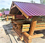 Альтанка зі зрубу, оциліндрованої колоди 18 м2, фото 7