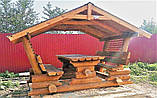 Альтанка зі зрубу, оциліндрованої колоди 18 м2, фото 10