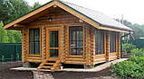 Альтанка з оциліндрованої колоди 25 м2, фото 3