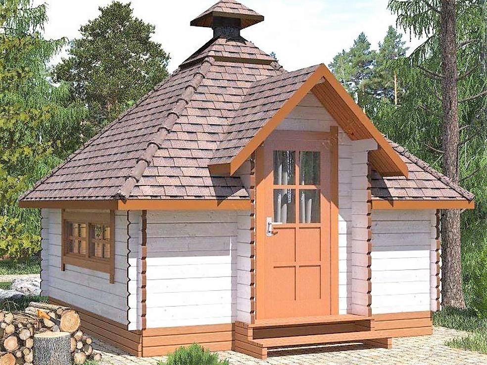 Модульний садовий будиночок 3,7x3,7м Gartenhäuser-49