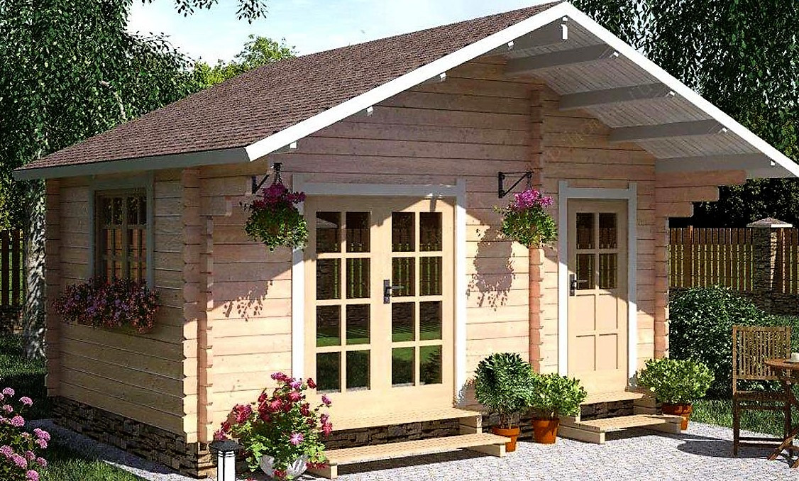 Модульний садовий будиночок 4,8x3,2м Gartenhäuser-55, фото 1