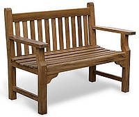 Лавочка скамья со спинкой 1240 х 670 мм от производителя Garden park bench 01