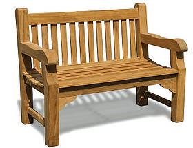 Лавка, лава зі спинкою 1200 х 690 мм від виробника Garden park bench 04