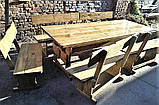 Меблі дерев'яні для дачі, кафе 2000*800 від виробника, фото 2