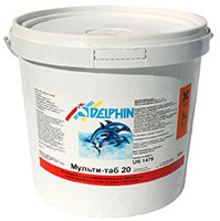 Delphin Мульти-таб таблетки 4 в 1 (20 гр) банка 5 кг