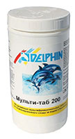Delphin | Мульти-таблетки 4в1 по 200 гр (банка 1 кг)