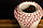 Ваза керамічна "Пена" рожева h = 38 см, ручне ліплення, фото 6