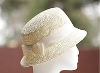 Летняя женская шляпа натуральная соломка поля 6 см размер 55-59