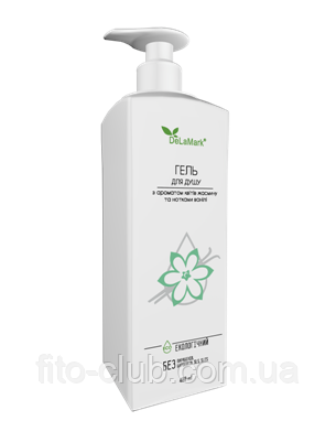 Гель для душу DeLaMark з ароматом квітів жасмину і нотками ванілі 400 мл