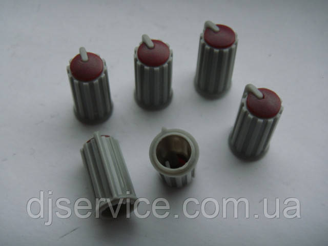 Ручка потенціометра 10x17mm для пульт Phonic, Muzon (сіра), фото 1