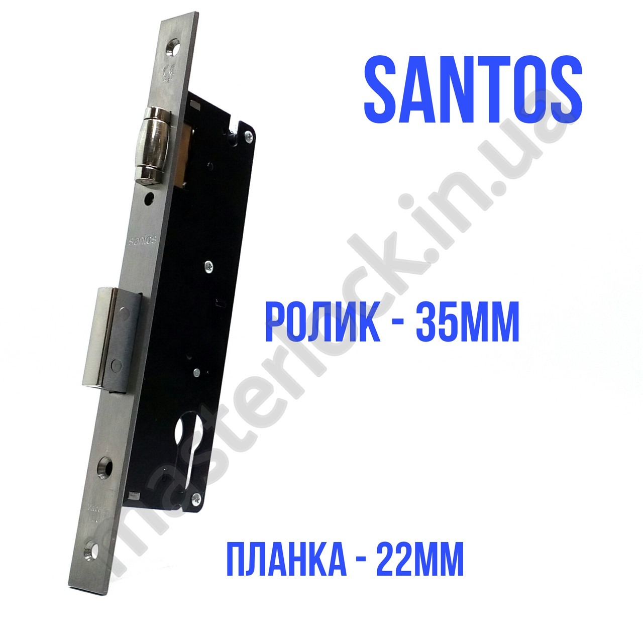 Замок врізний SANTOS DIN 720 UNIV ВЅ35мм SS 22мм FOREND SP