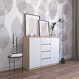 Комод на 4 шухляди та 2 двері з фасадами без ручок R-11, фото 5