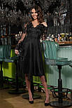 Шикарне романтичне чорне жіноче плаття,розмір S/M/L/XL, фото 3